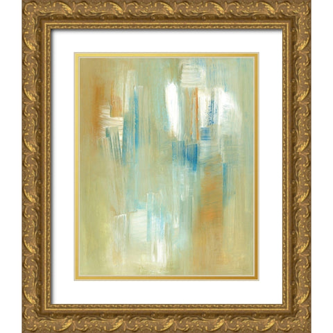 Swept Away Gold Ornate Wood Framed Art Print with Double Matting by Greenberg, Ilana