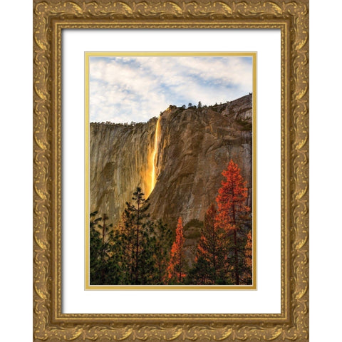 The Lost Fire Gold Ornate Wood Framed Art Print with Double Matting by Gordon, Dave