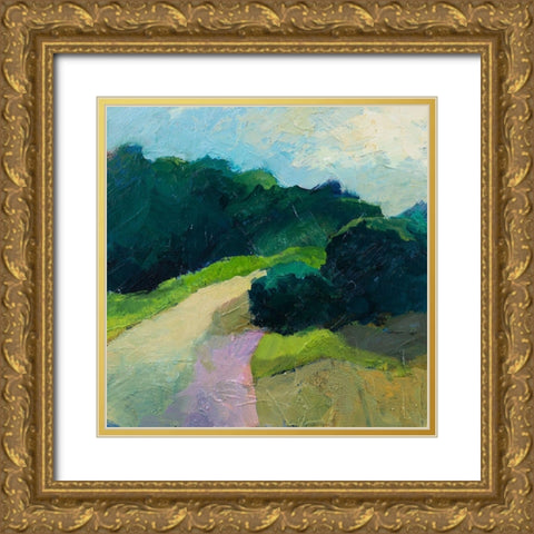 A Different Day-a Different Walk Gold Ornate Wood Framed Art Print with Double Matting by Gordon, Toby