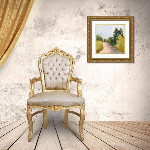 Looking Back Gold Ornate Wood Framed Art Print with Double Matting by Gordon, Toby