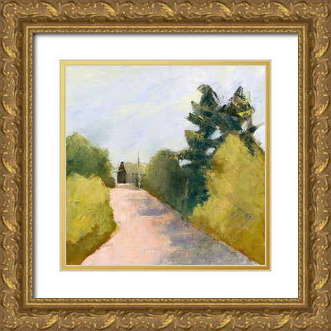 Looking Back Gold Ornate Wood Framed Art Print with Double Matting by Gordon, Toby