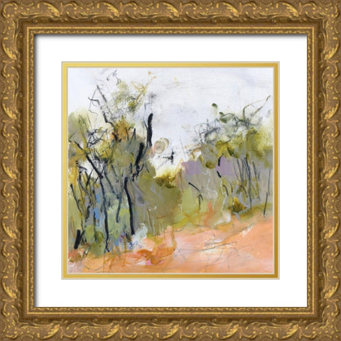 Fire Trail to Hanging Rock Gold Ornate Wood Framed Art Print with Double Matting by Gordon, Ann