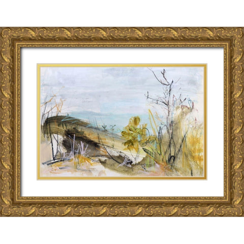 Over The Dune, Clarkes Beach Gold Ornate Wood Framed Art Print with Double Matting by Gordon, Ann