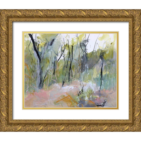 Melaleuca Clearing, Loftus Gold Ornate Wood Framed Art Print with Double Matting by Gordon, Ann