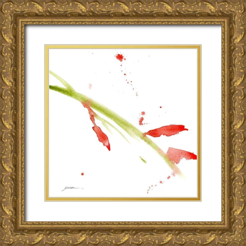 New Beginnings Gold Ornate Wood Framed Art Print with Double Matting by Golden, Sheila