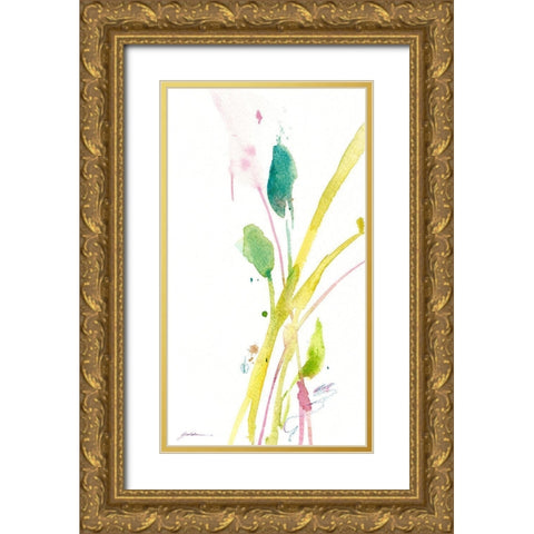 Promise of Spring Gold Ornate Wood Framed Art Print with Double Matting by Golden, Sheila