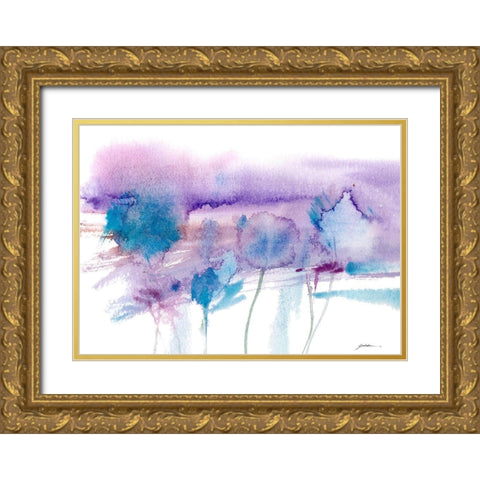 Wind Impressions Gold Ornate Wood Framed Art Print with Double Matting by Golden, Sheila