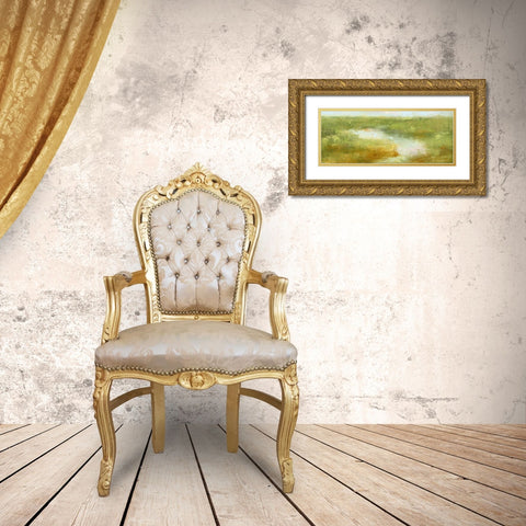 Cape Cod Marshes Gold Ornate Wood Framed Art Print with Double Matting by Gould, Laura Graham