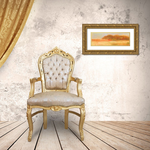 Winter Hill Gold Ornate Wood Framed Art Print with Double Matting by Gould, Laura Graham