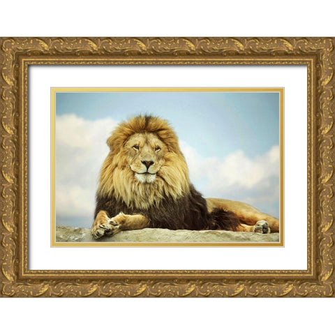 The King Gold Ornate Wood Framed Art Print with Double Matting by Grippo-Pike, Carrie Ann