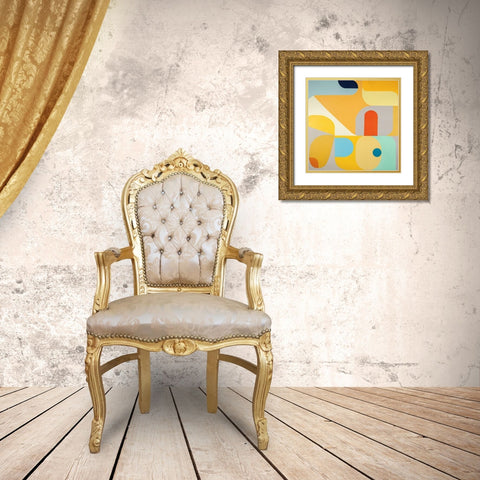 Slant of Light Gold Ornate Wood Framed Art Print with Double Matting by Griese, Marion