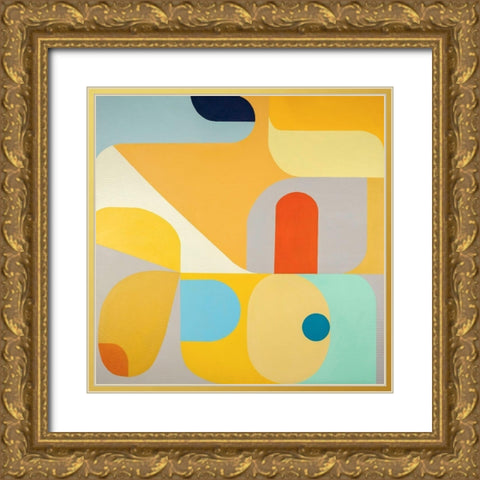 Slant of Light Gold Ornate Wood Framed Art Print with Double Matting by Griese, Marion
