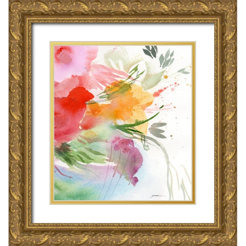 By The Water Gold Ornate Wood Framed Art Print with Double Matting by Golden, Sheila