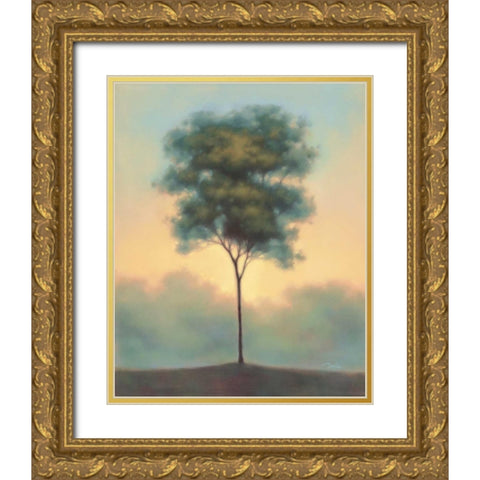 Solitude I Gold Ornate Wood Framed Art Print with Double Matting by Gams, Darlou