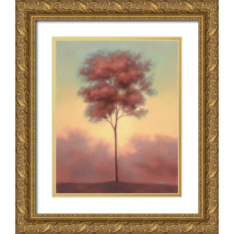 Solitude II Gold Ornate Wood Framed Art Print with Double Matting by Gams, Darlou