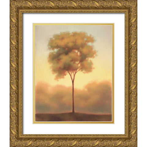 Solitude III Gold Ornate Wood Framed Art Print with Double Matting by Gams, Darlou