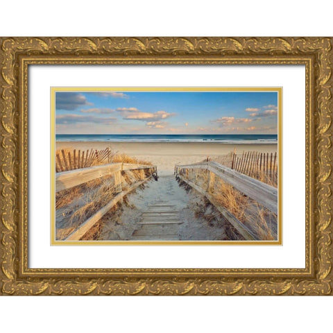 Waiting for Summer Gold Ornate Wood Framed Art Print with Double Matting by Gendreau, Katherine