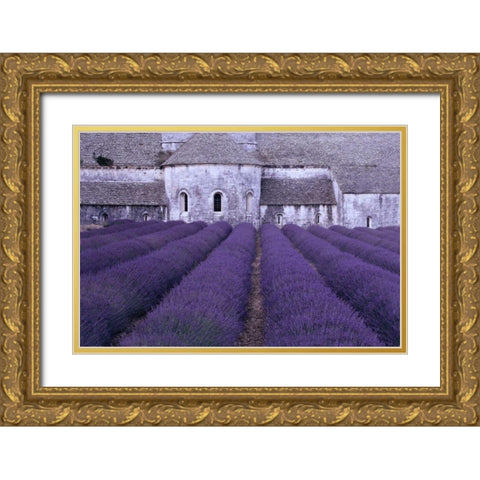 Lavender Abbey Gold Ornate Wood Framed Art Print with Double Matting by Gawlowski, Greg