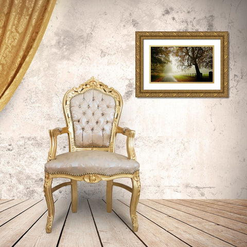 The Fog Gold Ornate Wood Framed Art Print with Double Matting by Goncalves, Adelino