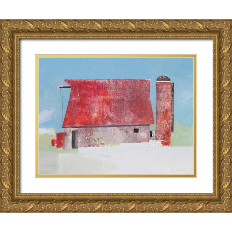 Barn No. 36 Gold Ornate Wood Framed Art Print with Double Matting by Grant, Anthony