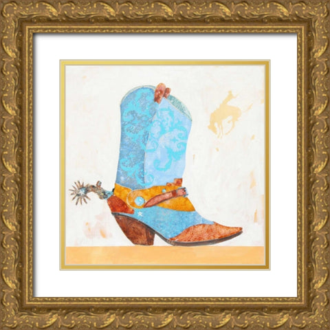Boy Boot Gold Ornate Wood Framed Art Print with Double Matting by Grant, Anthony