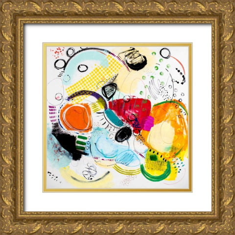 Silver Lake Series #2 Gold Ornate Wood Framed Art Print with Double Matting by Greene, Serene