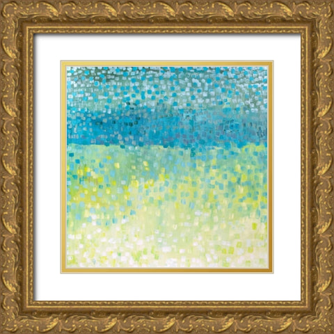Windy Gold Ornate Wood Framed Art Print with Double Matting by Gonda, Tamara