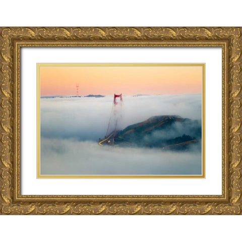 Breakthrough Gold Ornate Wood Framed Art Print with Double Matting by Gordon, Dave