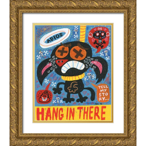 Pare de Sufrir Gold Ornate Wood Framed Art Print with Double Matting by Gutierrez, Jorge R.