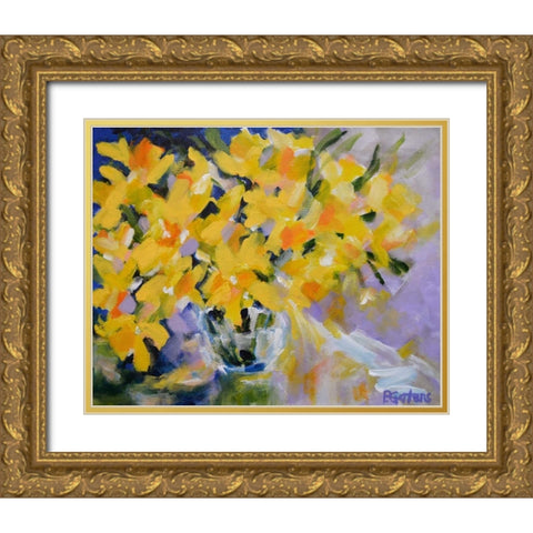 The Golden Hour Gold Ornate Wood Framed Art Print with Double Matting by Gatens, Pamela