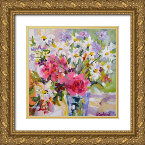 Wake Up Easy Gold Ornate Wood Framed Art Print with Double Matting by Gatens, Pamela