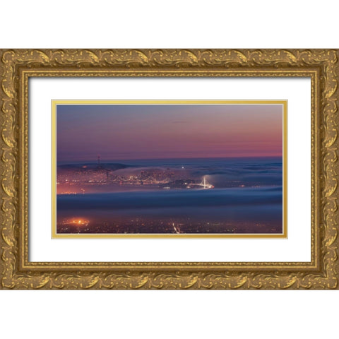 Grizzly Beacon Gold Ornate Wood Framed Art Print with Double Matting by Getty, Bruce
