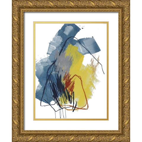 Fall of 2016 No. 1 Gold Ornate Wood Framed Art Print with Double Matting by Guo, Ying