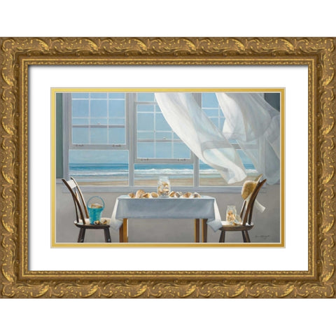 The Shell Collectors Gold Ornate Wood Framed Art Print with Double Matting by Hollingsworth, Karen