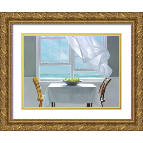Meditation Gold Ornate Wood Framed Art Print with Double Matting by Hollingsworth, Karen