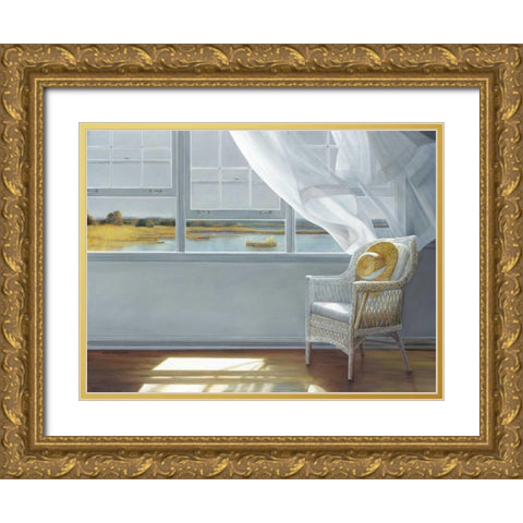 Lake Effect Gold Ornate Wood Framed Art Print with Double Matting by Hollingsworth, Karen