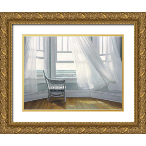 Waiting to Fly Gold Ornate Wood Framed Art Print with Double Matting by Hollingsworth, Karen