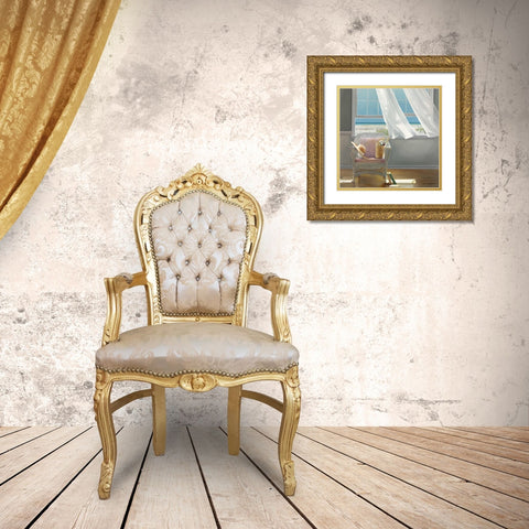 Getaway Gold Ornate Wood Framed Art Print with Double Matting by Hollingsworth, Karen