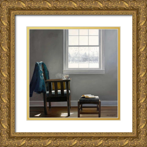 Flying South Gold Ornate Wood Framed Art Print with Double Matting by Hollingsworth, Karen