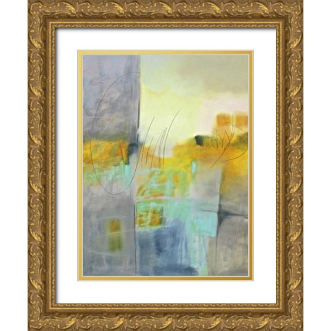 Echo I Gold Ornate Wood Framed Art Print with Double Matting by Hassler, Pam