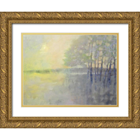 Spring Flood Gold Ornate Wood Framed Art Print with Double Matting by Hassler, Pam