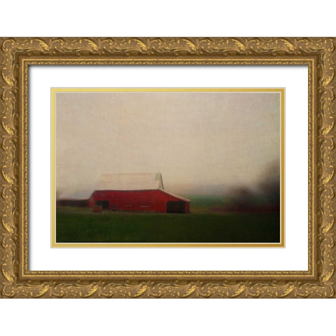 Middleburg Gold Ornate Wood Framed Art Print with Double Matting by Hanna, Dawn D.