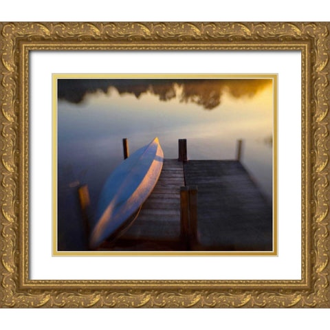 The True Light of the Day Gold Ornate Wood Framed Art Print with Double Matting by Hanna, Dawn D.