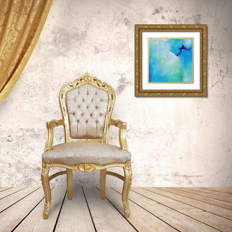 Free Flow Gold Ornate Wood Framed Art Print with Double Matting by Hale, Karen