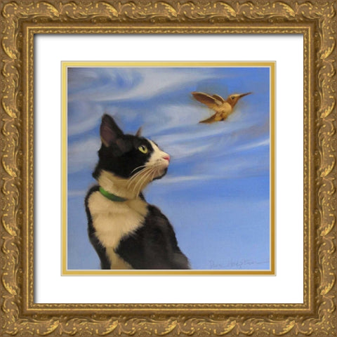 Fly Away Gold Ornate Wood Framed Art Print with Double Matting by Hoeptner, Diane
