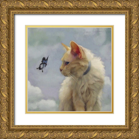 The Greeter Gold Ornate Wood Framed Art Print with Double Matting by Hoeptner, Diane