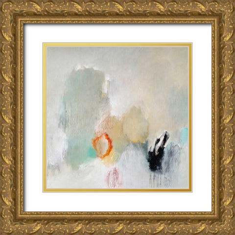 Never Pass Here Gold Ornate Wood Framed Art Print with Double Matting by Hoeft, Nicole