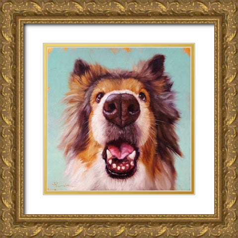 Follow Your Nose 9 Gold Ornate Wood Framed Art Print with Double Matting by Heffernan, Lucia