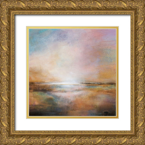 Warm Surrender Gold Ornate Wood Framed Art Print with Double Matting by Hale, Karen