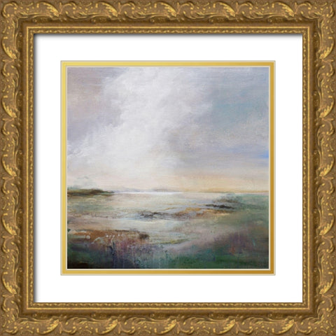 Morning Light Gold Ornate Wood Framed Art Print with Double Matting by Hale, Karen